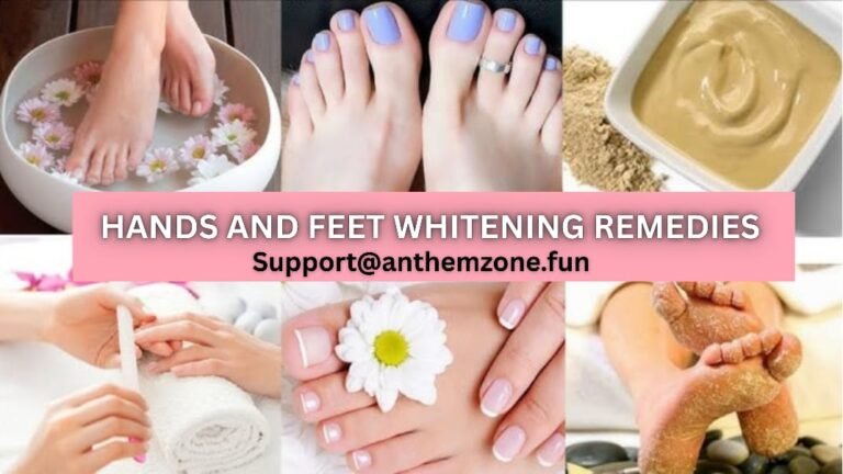 hands and feet skin care whitening remedies
